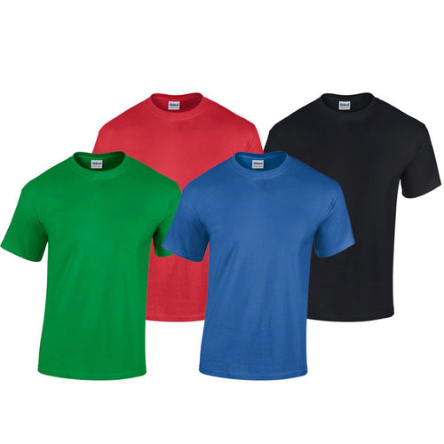 Mens Plain T Shirts Solid Cotton Short Sleeve